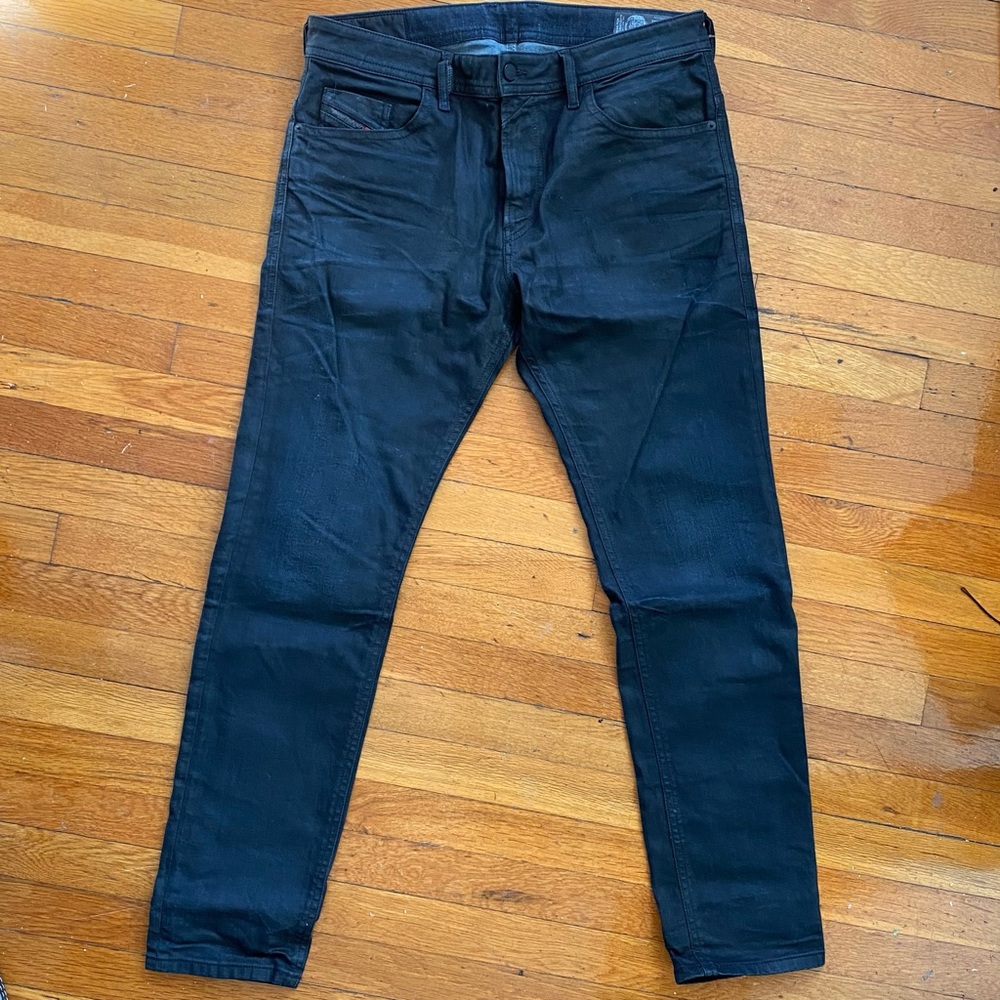 Diesel Thommer lightly waxed jeans
